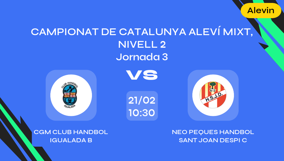 Imagen del video: CGM CLUB HANDBOL IGUALADA B vs NEO PEQUES HANDBOL SANT JOAN DESPI C