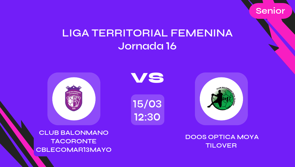 Imagen del video: CLUB BALONMANO TACORONTE CBLECOMAR13MAYO vs  DOOS OPTICA MOYA TILOVER