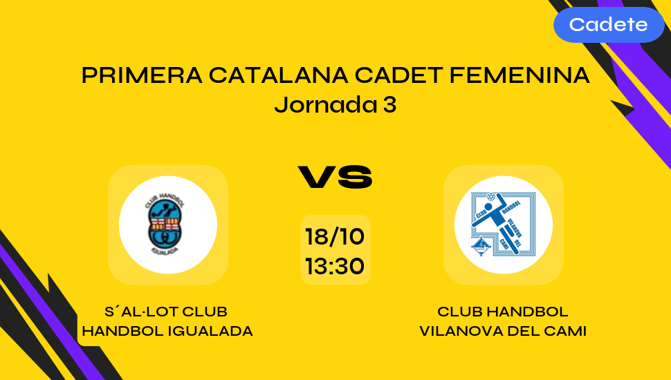 Imagen del video: S´AL·LOT CLUB  HANDBOL IGUALADA vs CLUB HANDBOL VILANOVA DEL CAMI